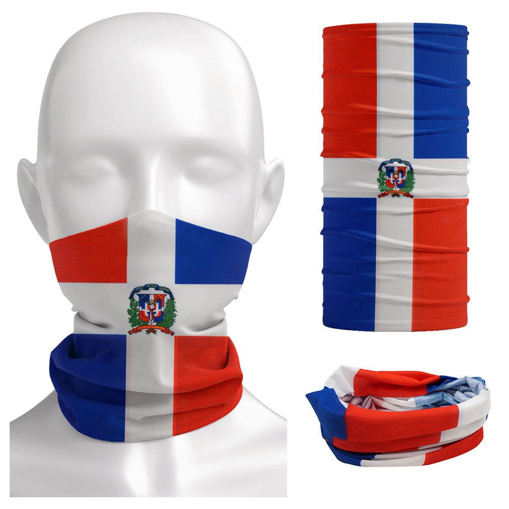 Cycling Gear For Women - Dominica Bandana bendera nasional tanpa kelim