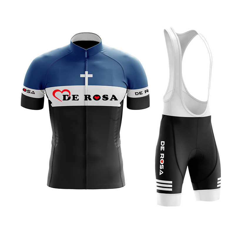 Padded Cycling Shorts - Pakaian bersepeda De Rosa, setelan jersey