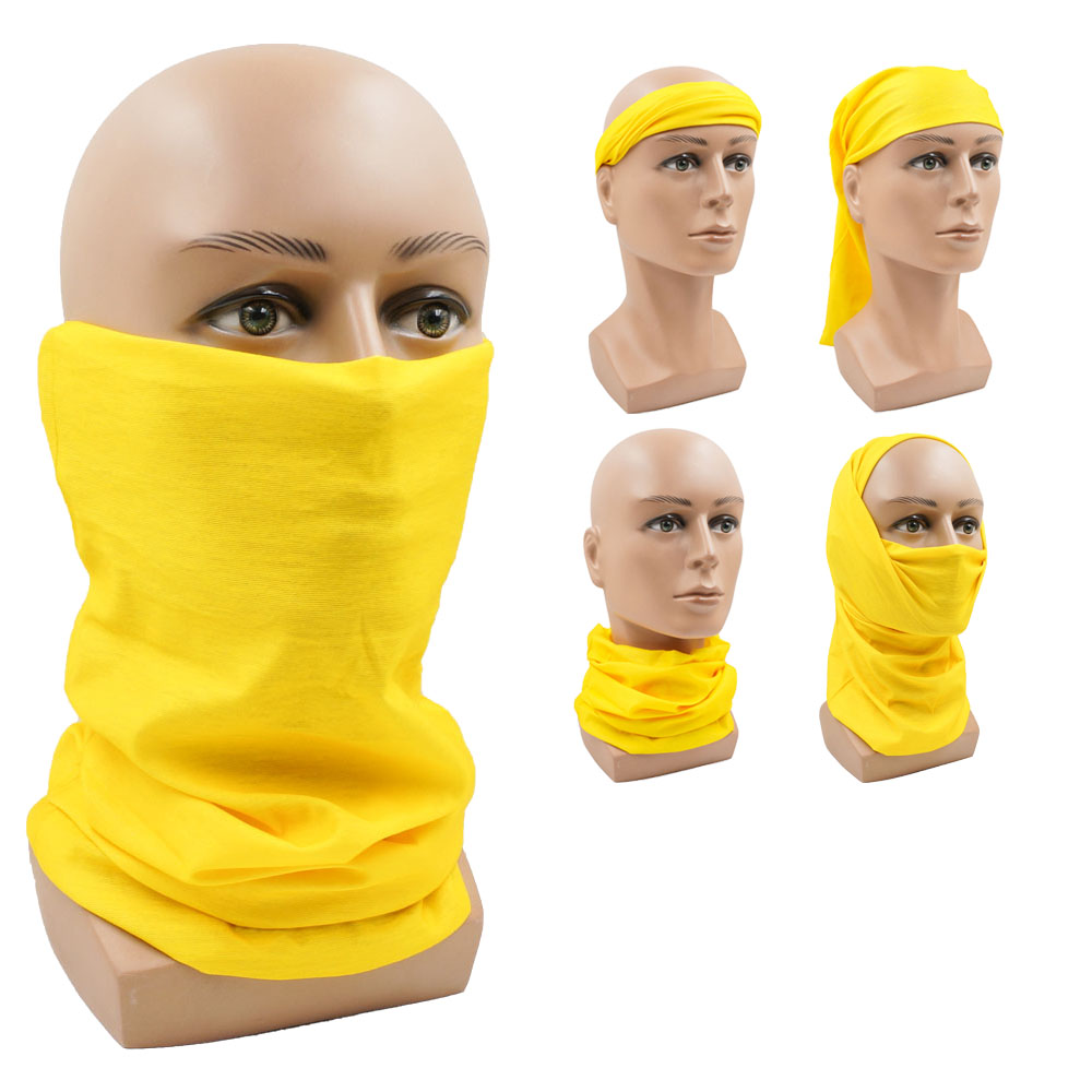Cycling Gear For Women - Penutup Leher Multifungsi Kuning untuk Bersepeda,