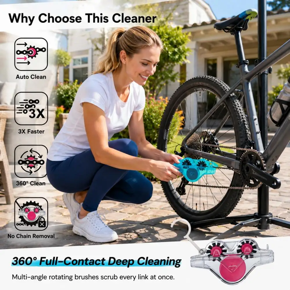 Alat Pembersih Rantai Sepeda M - Bike Chain Cleaner ulasan dan harga