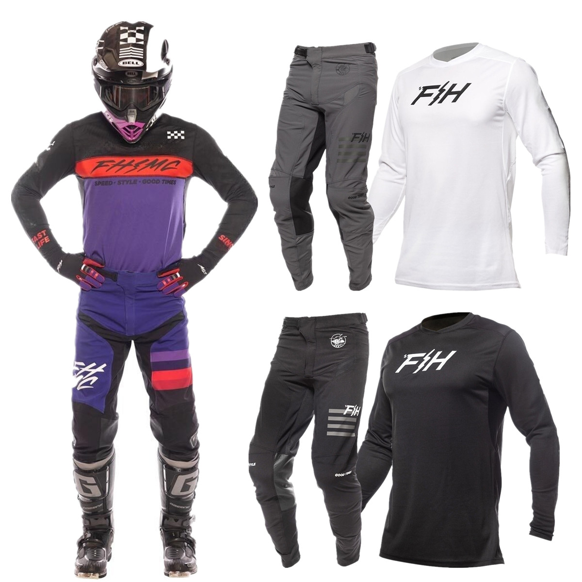 Set Perlengkapan Motocross FH  - Cyclocross Gearing ulasan dan harga