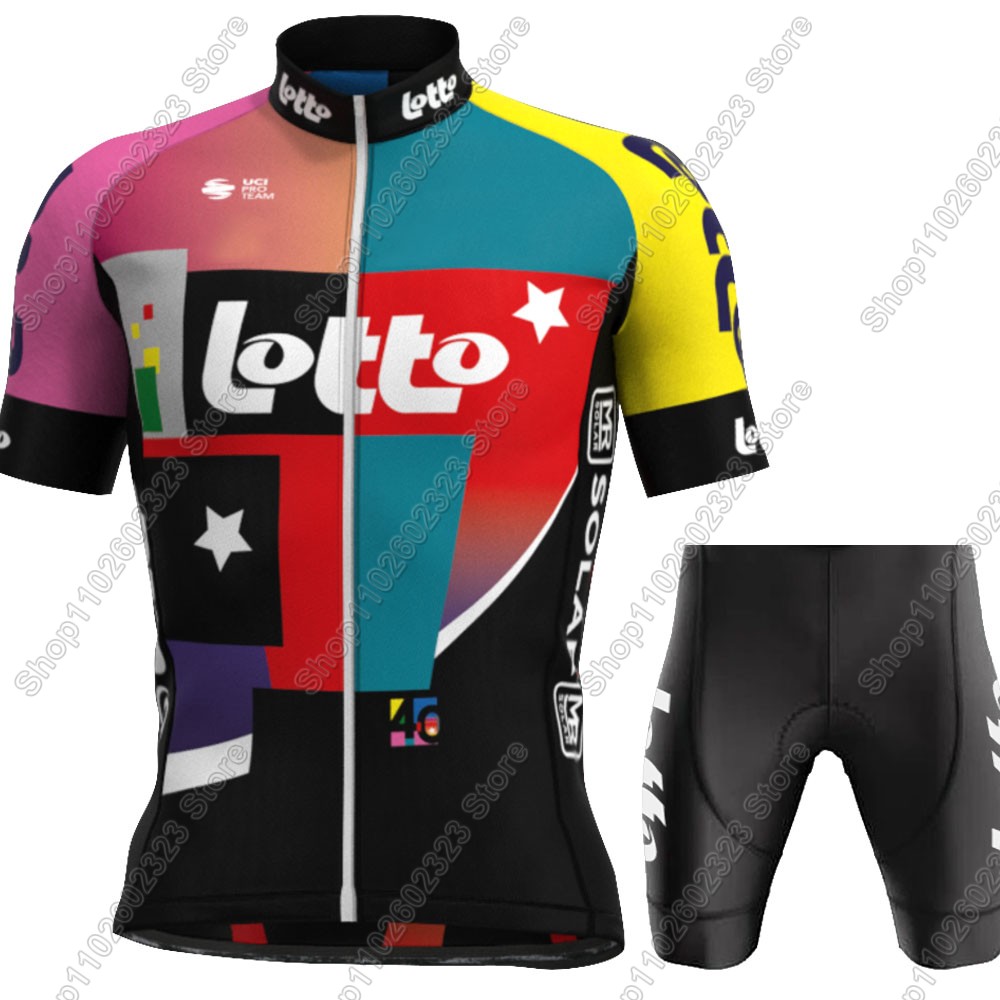 Set Jersey Bersepeda Tim Lotto - Padded Cycling Shorts ulasan dan harga